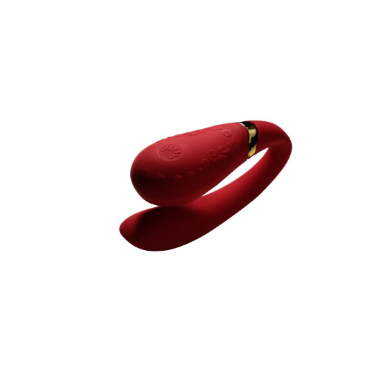 Смартвибратор для пар с пультом ДУ, красный Zalo Fanfan Set Bright Red