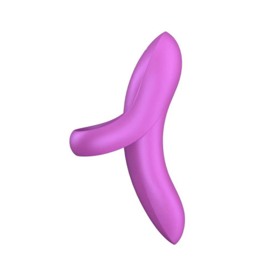 Вибратор на палец, гибкий, тёмно-розовый Satisfyer Bold Lover Dark Pink