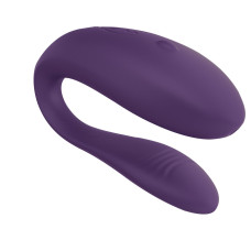 Недорогой вибратор для пар с однокнопочным пультом ДУ, фиолетовый We-Vibe Unite Purple