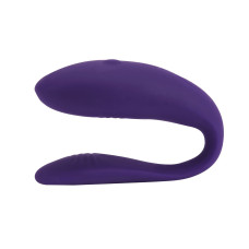 Недорогой вибратор для пар с однокнопочным пультом ДУ, фиолетовый We-Vibe Unite Purple