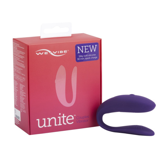 Недорогий вібратор для пар з однокнопковим пультом ДУ, фіолетовий We-Vibe Unite Purple
