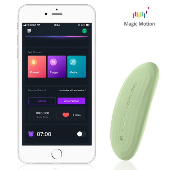 Смарт-вібратор у трусики, зелений Magic Motion Nyx Green