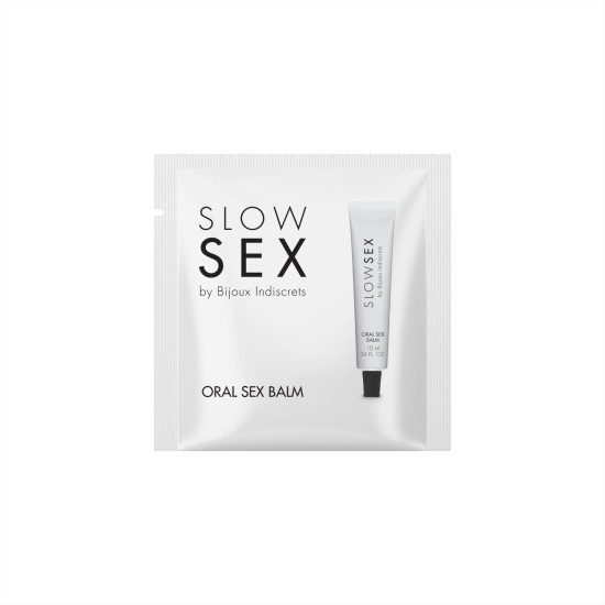 Пробник бальзаму для орального сексу Bijoux Indiscrets Sachette Oral Sex Balm - SLOW SEX, 2 ml