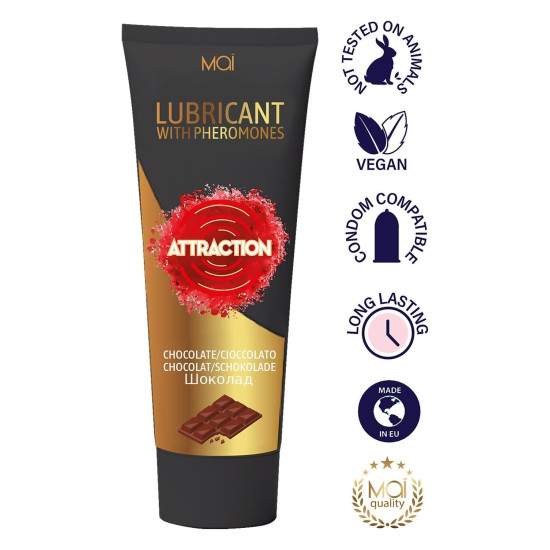 Шоколадный лубрикант с феромонами на водной основе MAI ATTRACTION CHOCOLATE, 100 ml