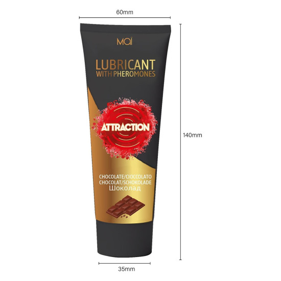 Шоколадный лубрикант с феромонами на водной основе MAI ATTRACTION CHOCOLATE, 100 ml