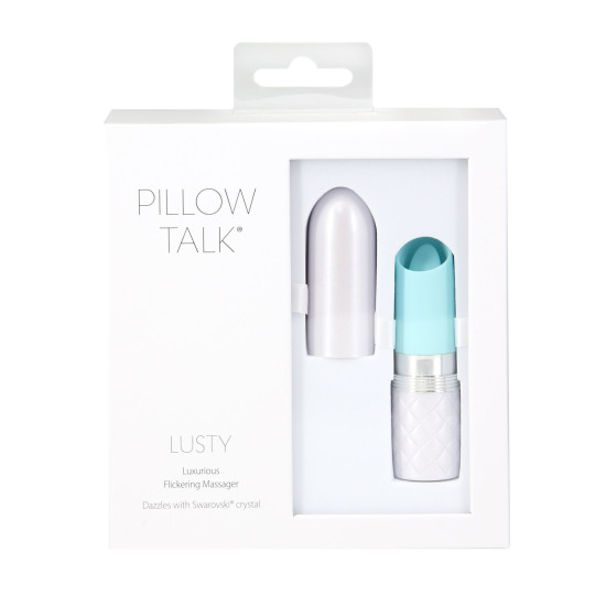 Вібратор, бірюзовий Pillow Talk Lusty Luxurious Flickering Massager - Teal