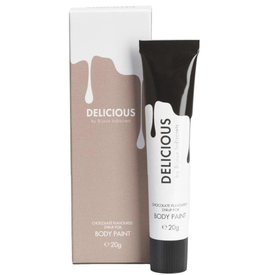 Їстівна фарба для тіла зі смаком темного шоколаду Bijoux Indiscrets Chocolate Body Paint, 20 ml