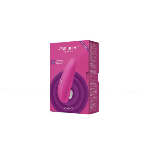 Вакуумний кліторальний стимулятор з компактним дизайном, рожевий Womanizer Starlet 3 Pink