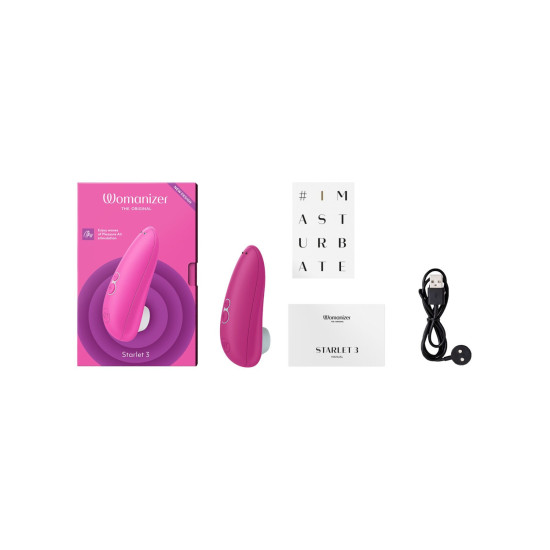 Вакуумний кліторальний стимулятор з компактним дизайном, рожевий Womanizer Starlet 3 Pink