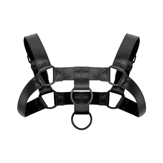 Портупея на плечи для бондажа, чёрная Bedroom Fantasies Bruno Bondage Harness Black