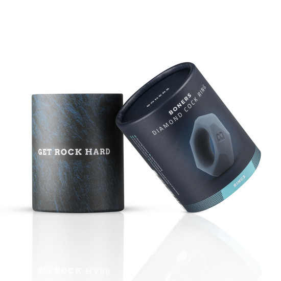 Эрекционное кольцо Diamond, серое Boners Diamond Cock Ring Grey