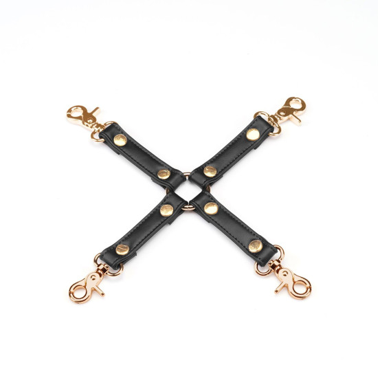 Крестовина из экокожи Liebe Seele Black Organosilicon Hogtie