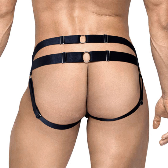 Мужские виниловые трусы, чёрные Art of Sex Atlante Black, L-2XL
