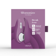Вакуумний кліторальний стимулятор, фіолетовий Womanizer Liberty 2 Purple