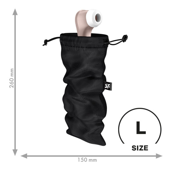 Мешочек для хранения игрушек, чёрный Satisfyer Treasure Bag Black, L