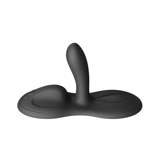 Смарт-вібратор Sit-on-top, 9 моторів, чорний Zalo Flora Smart Vibrating Pad Obsidian Black