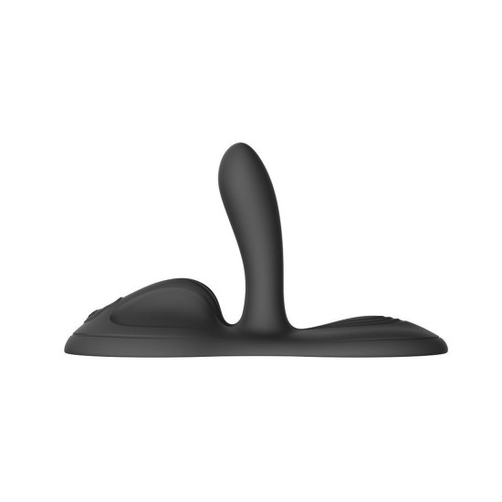 Смарт-вібратор Sit-on-top, 9 моторів, чорний Zalo Flora Smart Vibrating Pad Obsidian Black