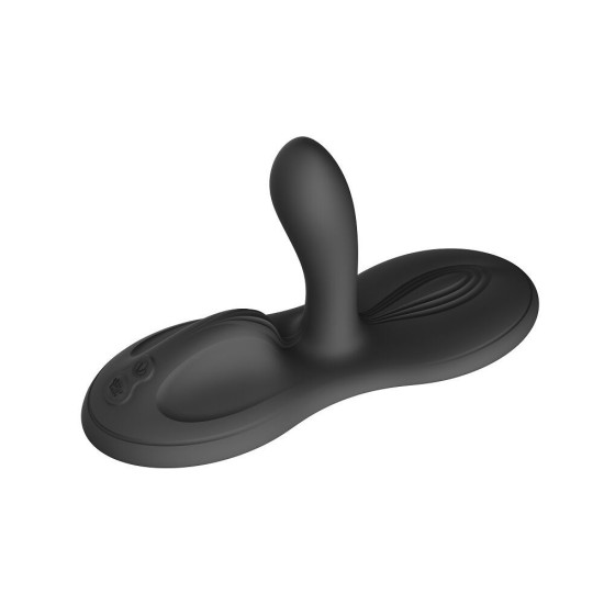 Смарт-вібратор Sit-on-top, 9 моторів, чорний Zalo Flora Smart Vibrating Pad Obsidian Black