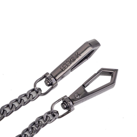 Поводок с ошейником, черный Lockink Tied Collar with Leash Set Black