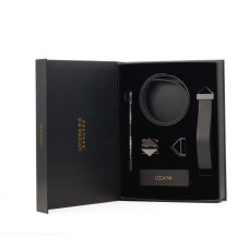 Повідець із нашийником, чорний Lockink Tied Collar with Leash Set Black