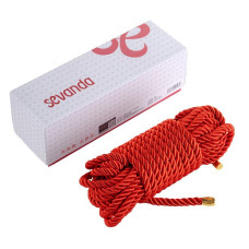 Веревка для Шибари, красная Lockink Sevanda Shibari Practice Rope Red, 8 m
