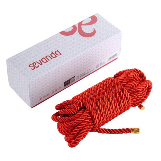 Веревка для Шибари, красная Lockink Sevanda Shibari Practice Rope Red, 8 m