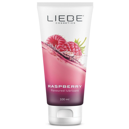 Лубрикант на водной основе со вкусом малины Liebe Lubricant Raspberry, 100 мл