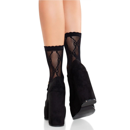 Шкарпетки-сіточка з бантиками Leg Avenue Bow Net Anklets