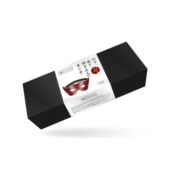 Шкіряна маска на очі Liebe Seele Wine Red Eye Mask
