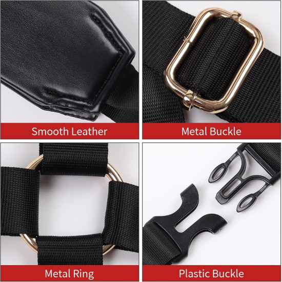БДСМ-набір LOCKINK YEAHWOW Black Doggy Style Saddle Set