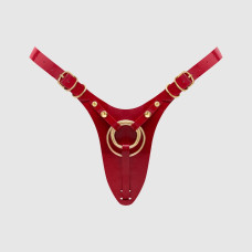 Сбруя зі страпоном LOCKINK SEVANDA Queen Sheba Set with Golden Dildo