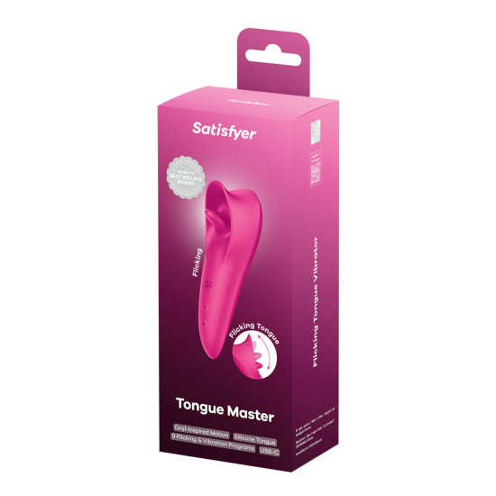 Вібростимулятор для клітора з язичком Satisfyer Tongue Master