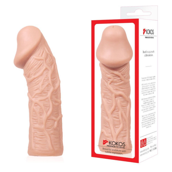 Рельєфна насадка на член, розмір S Kokos Extreme Sleeve ES.05 (м'ята упаковка!!!)