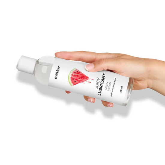 Лубрикант на водной основе, дыня Satisfyer Juicy Lubricant Melty Melon, 300 ml (мятая упаковка)