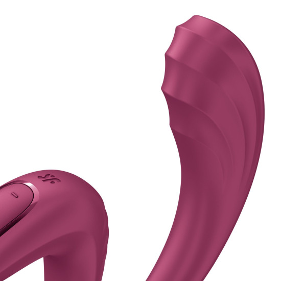 Вагинально-клиторальный вибратор, красный Satisfyer G for Goddess 3 Wine Red (мятая упаковка)