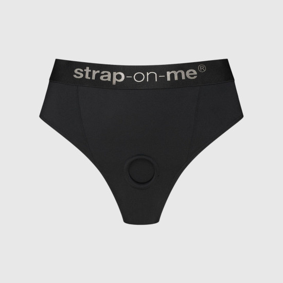Трусики с фиксацией дилдо, черные Strap-On-Me Harness Lingerie Idole, размер XL