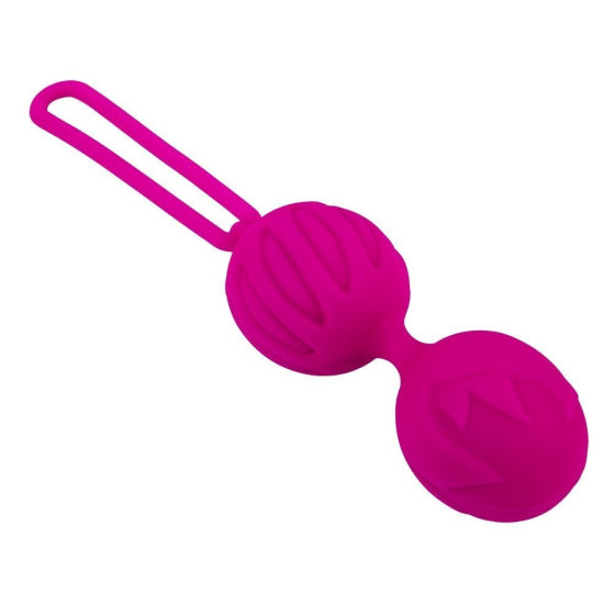 Вагинальные шарики, диаметр 4 см, вес 90 г, Adrien Lastic Geisha Lastic Balls BIG Magenta, L