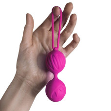 Вагинальные шарики, диаметр 4 см, вес 90 г, Adrien Lastic Geisha Lastic Balls BIG Magenta, L