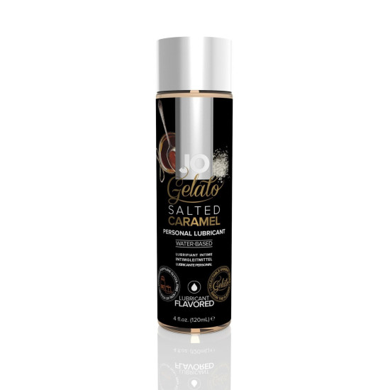 Съедобная смазка на водной основе со вкусом соленой карамели JO GELATO Salted Caramel, 120 ml