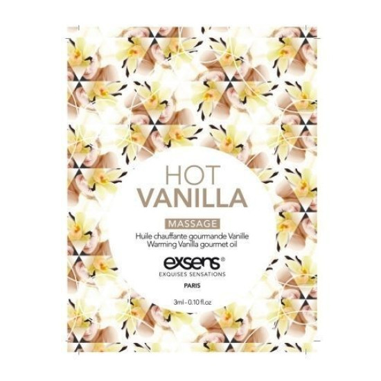 Пробник массажного масла со вкусом ванили EXSENS Hot Vanilla, 3 ml