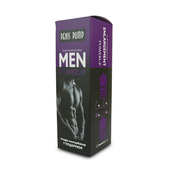 Вакуумна помпа з ручним насосом, чорна Men Powerup Black