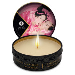 Масажна свічка з афродизіаками та ароматом троянди Shunga Mini Massage Candle Rose Petals, 30 ml
