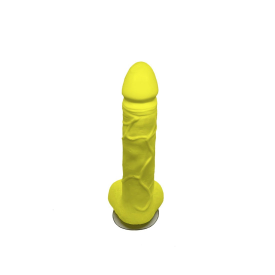 Крафтове мило-член з присоскою, натуральне, жовте Чистий Кайф Yellow, L