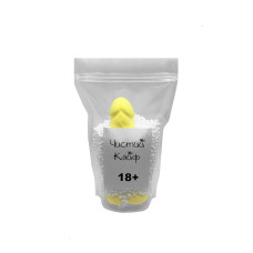 Крафтове мило-член з присоскою, натуральне, жовте Чистий Кайф Yellow, L