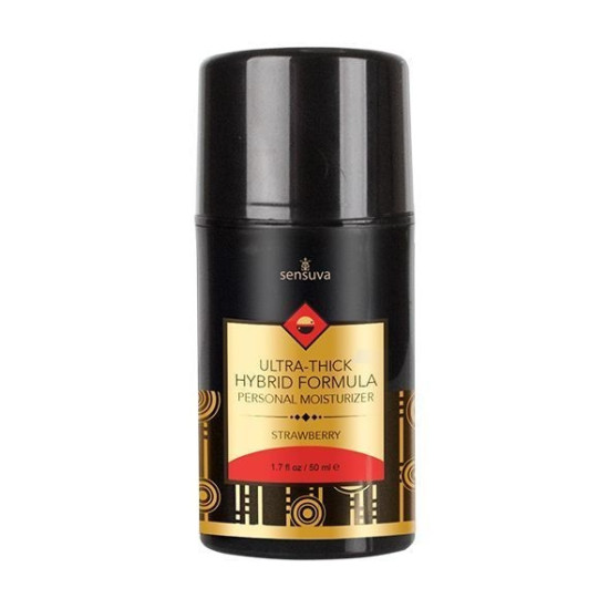 Густая съедобная крем-смазка со вкусом клубники на гибридной основе Sensuva UltraThick Hybrid Formula Strawberry, 100 ml
