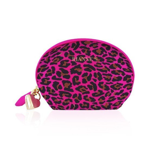 Міні-вібромасажер для клітора, рожевий RIANNE S Lovely Leopard Mini Wand Pink