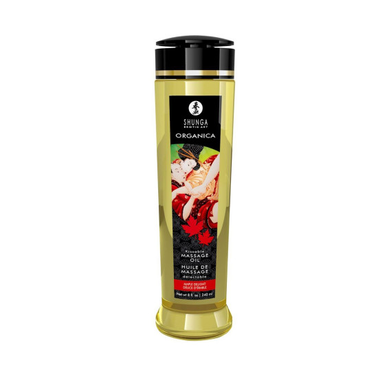 Органічна масажна олія з кленовим ароматом і вітаміном Е Shunga ORGANICA Maple Delight, 240 ml