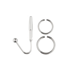 Уретральний стимулятор із двома кільцями (2,5 см і 3 см) Sinner Gear Unbendable Sperm Stopper Hollow Ring Sinner Gear Unbendable Sperm Stopper Hollow Ring
