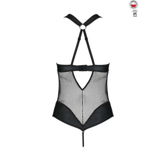 Сітчасте боді з халтером, чорне Amanda Body Passion, S/M