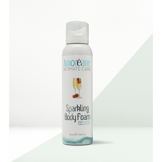Піна для масажу з полуничним ароматом Amoreane Sparkling Body Foam Strawberry Champagne, 150 ml